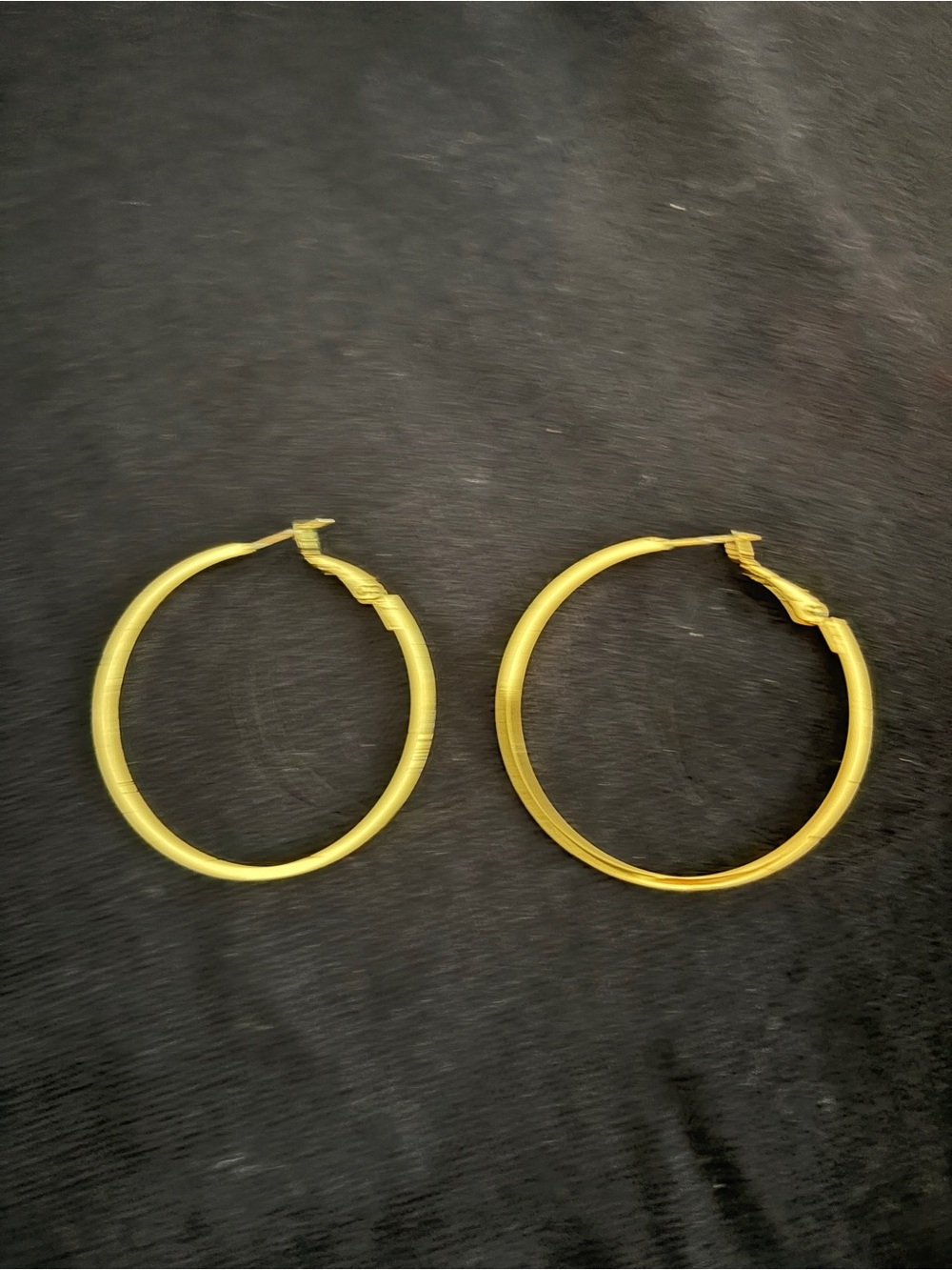 Gold Tone Hoop Earrings